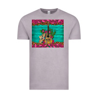 Vintage Zinc mexican guitar roses cactus sombrero Vintage Tee - Artiststas