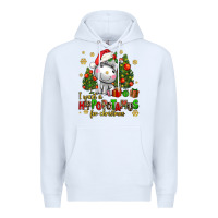 White i want a hippopotamus for christmas Premium Hoodie - AdoDesignShop