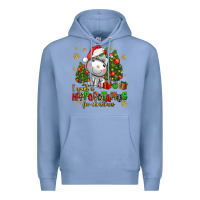 Colony Blue i want a hippopotamus for christmas Premium Hoodie - AdoDesignShop