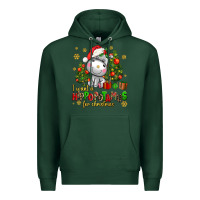 Sports Green i want a hippopotamus for christmas Premium Hoodie - AdoDesignShop