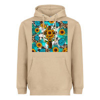 Mushroom sunflower cross cowhide gemstones Heavyweight Hoodie - RanaPortraitStore