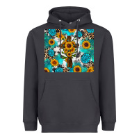 Smoke sunflower cross cowhide gemstones Heavyweight Hoodie - RanaPortraitStore