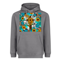 Storm sunflower cross cowhide gemstones Heavyweight Hoodie - RanaPortraitStore