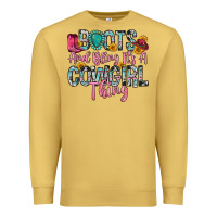 Antique Gold boots and bling it s a cowgirl thing Premium Sweatshirt - Zillion Design Studio