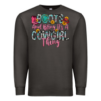 Smoke boots and bling it s a cowgirl thing Premium Sweatshirt - Zillion Design Studio
