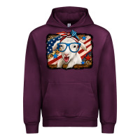 Mauve Wine 4th of july baby sheep Urban Hoodie - Jasminsmagicworld