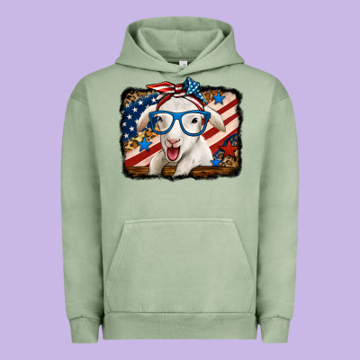 4th Of July Baby Sheep Urban Hoodie Designed By Jasminsmagicworld