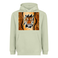 Matcha tiger scratch mark Heavyweight Hoodie - RanaPortraitStore