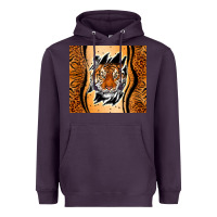 Plum tiger scratch mark Heavyweight Hoodie - RanaPortraitStore