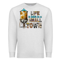 Oatmeal Heather life is better in a small town Premium Sweatshirt - Zillion Design Studio