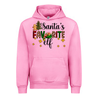 Fuchsia Pink santa's favorite elf Urban Hoodie - AdoDesignShop