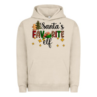 Pigment French Oak santa's favorite elf Urban Hoodie - AdoDesignShop