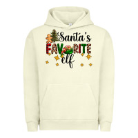 Pigment Pistachio santa's favorite elf Urban Hoodie - AdoDesignShop