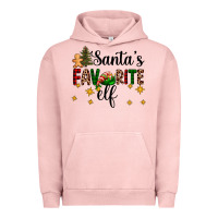 Pigment Salmon santa's favorite elf Urban Hoodie - AdoDesignShop