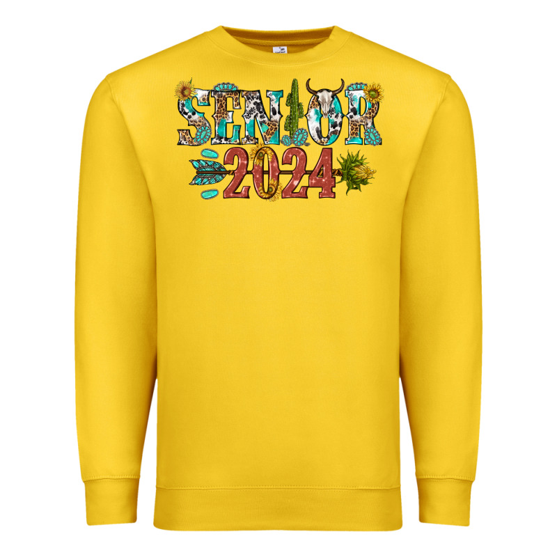 Senior 2024 Premium Sweatshirt by texasbilliewilder | Teevron