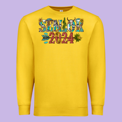 Senior 2024 Premium Sweatshirt Designed By Texasbilliewilder
