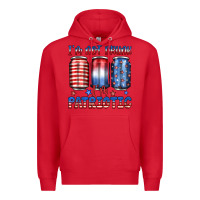 Red i'm not drunk i'm patriotic Premium Hoodie - JahusDesignShop