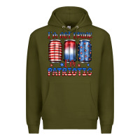 Army Green i'm not drunk i'm patriotic Premium Hoodie - JahusDesignShop