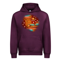 Mauve Wine fall patch Urban Hoodie - JahusDesignShop