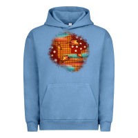 Pigment Pebble Blue fall patch Urban Hoodie - JahusDesignShop