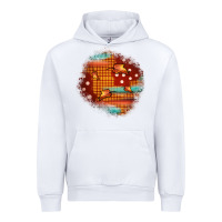 White fall patch Urban Hoodie - JahusDesignShop