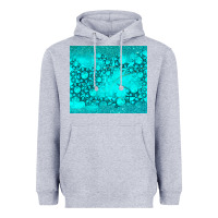 Heather Grey turquoise gemstone Heavyweight Hoodie - RanaPortraitStore
