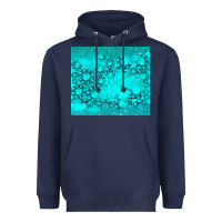 Navy turquoise gemstone Heavyweight Hoodie - RanaPortraitStore
