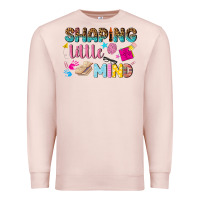 Pale Pink shaping little mind Premium Sweatshirt - texasbilliewilder