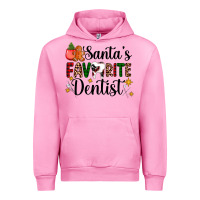 Fuchsia Pink santa's favorite dentist Urban Hoodie - AdoDesignShop