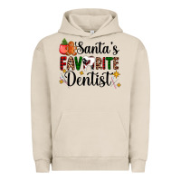 Pigment French Oak santa's favorite dentist Urban Hoodie - AdoDesignShop