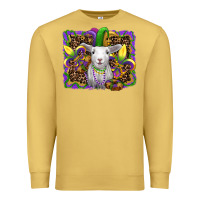 Mardi Gras Baby Sheep King Cake Fleur De Lis Premium Sweatshirt | Teevron