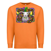 Carrot mardi gras baby sheep king cake fleur de lis Premium Sweatshirt - RanaPortraitStore