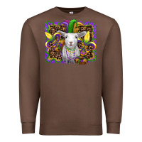 Chestnut mardi gras baby sheep king cake fleur de lis Premium Sweatshirt - RanaPortraitStore