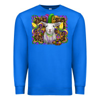 True Royal mardi gras baby sheep king cake fleur de lis Premium Sweatshirt - RanaPortraitStore
