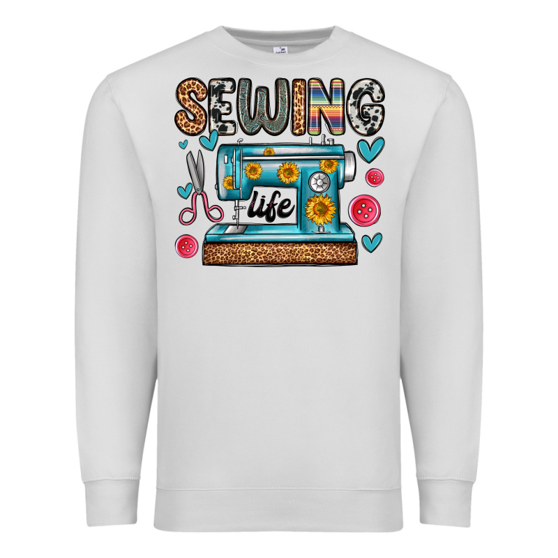 Sewing Life Premium Sweatshirt by Zillion Design Studio | Teevron
