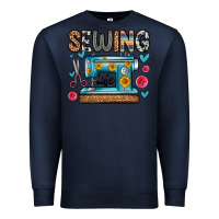 Navy sewing life Premium Sweatshirt - Zillion Design Studio