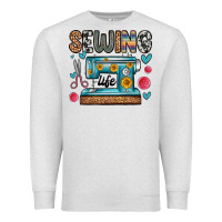 Oatmeal Heather sewing life Premium Sweatshirt - Zillion Design Studio