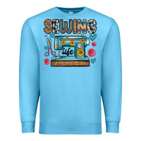 Ocean Blue sewing life Premium Sweatshirt - Zillion Design Studio
