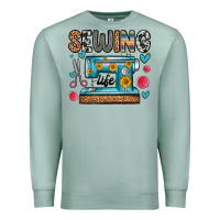 Seafoam sewing life Premium Sweatshirt - Zillion Design Studio