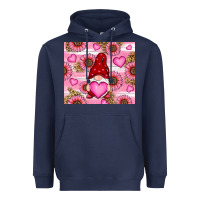 Navy valentines day gnomes Heavyweight Hoodie - RanaPortraitStore