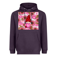 Plum valentines day gnomes Heavyweight Hoodie - RanaPortraitStore