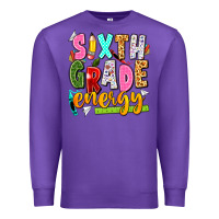Purple sixth grade energy Premium Sweatshirt - texasbilliewilder