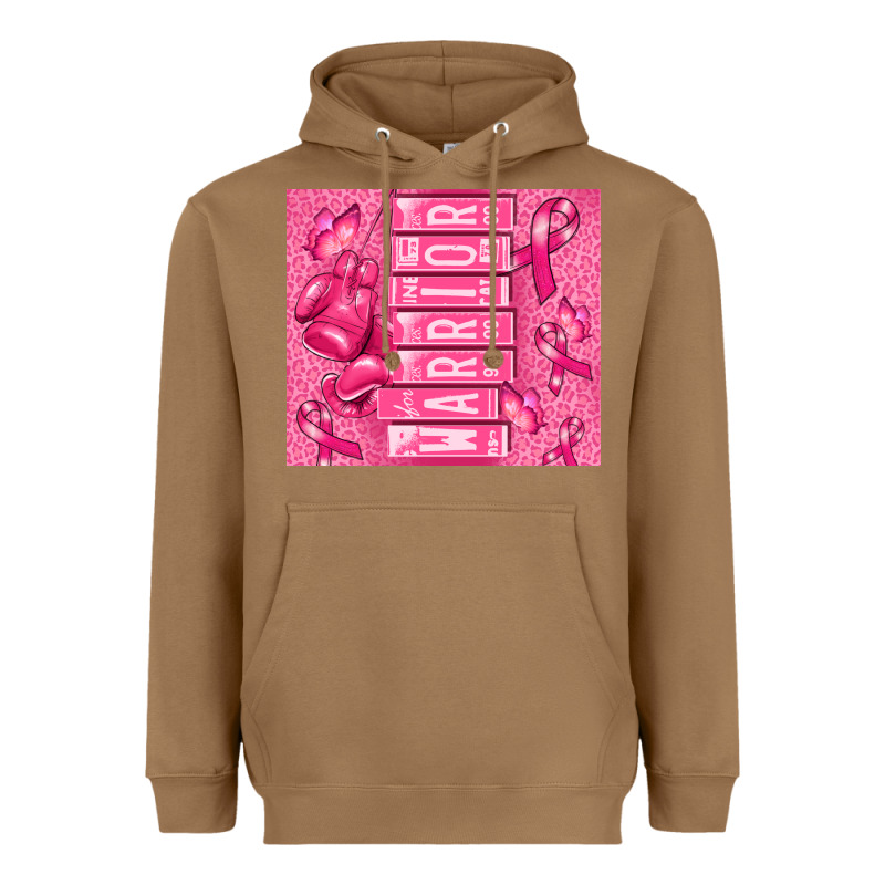 Warrior Breast Cancer Heavyweight Hoodie by RanaPortraitStore | Teevron