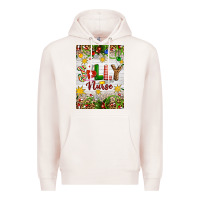 Pale Pink Christmas Jolly Nurse Premium Hoodie - Artiststas
