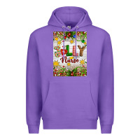 Christmas Jolly Nurse Premium Hoodie | Teevron