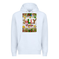 White Christmas Jolly Nurse Premium Hoodie - Artiststas