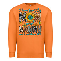 Carrot i have two titles mom and nanny and i rock them bo Premium Sweatshirt - Zillion Design Studio