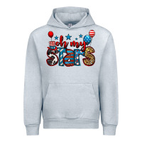 Heather Grey oh my stars 4th of july Urban Hoodie - Jasminsmagicworld