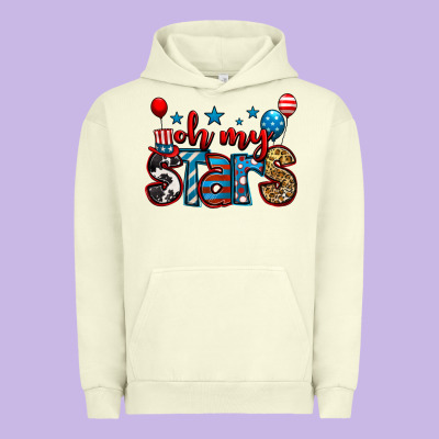 Oh My Stars 4th Of July Urban Hoodie Designed By Jasminsmagicworld