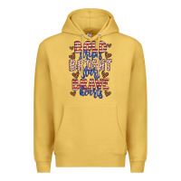 Antique Gold bold stripes bright stars brave hearts Premium Hoodie - JahusDesignShop